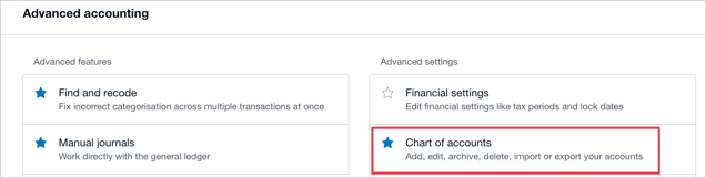 Edit Xero Chart of Accounts | Accounting Prose